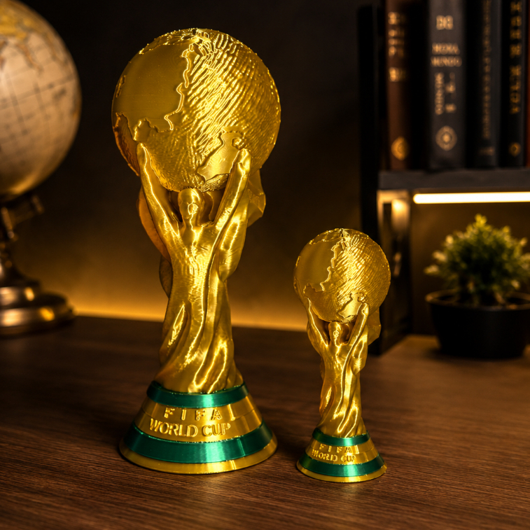 Taça Copa do Mundo 2026 10cm 18cm Troféu Futebol Decorativo Presente Torcedor Colecionável