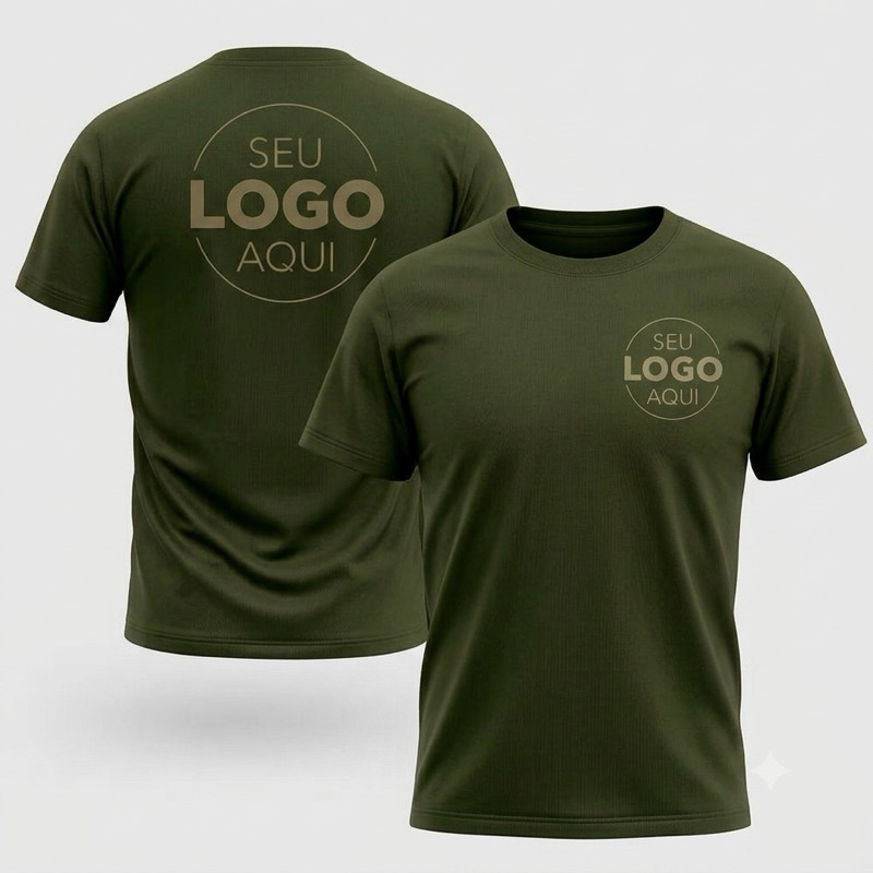 Camiseta Personalizada Algodão Para Empresas - Conforto Duradouro e Estampa DTF de Alta Definição