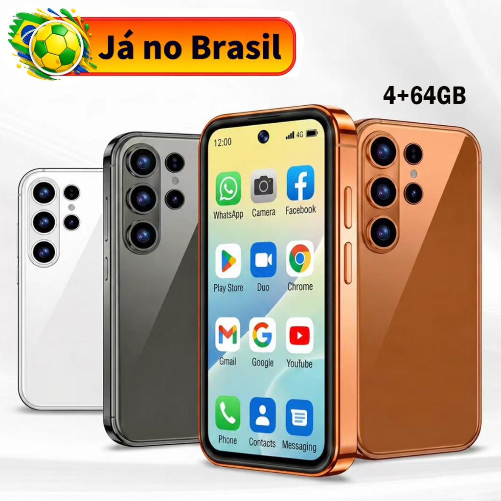 BML Celular S26ULTRAMINI Original Smartphone 64GB/4GB ram 5G LTE Wi-Fi  Sim Android 10 3500mAh 3.73" Tela,Câmera 48MP
