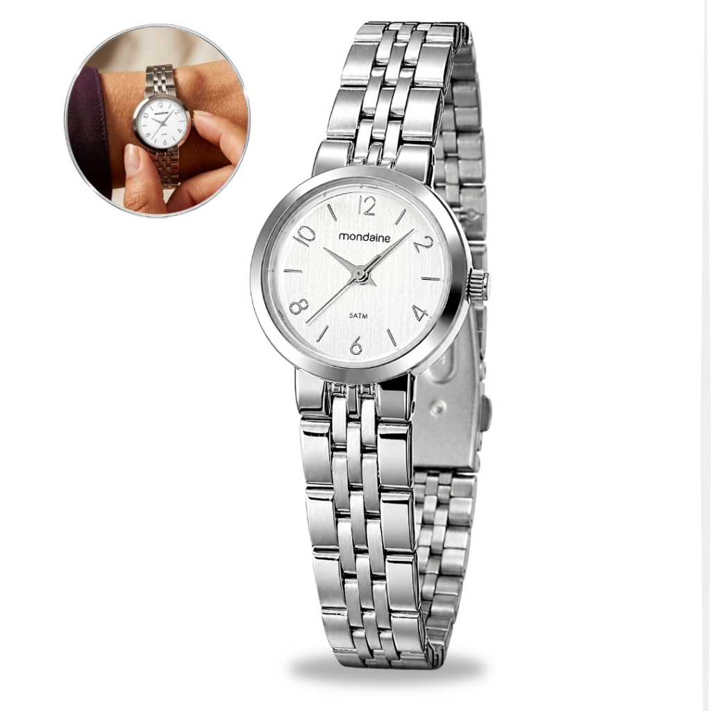 Relógio Mondaine Feminino Minimalista A Prova D'água Analógico Lançamento Original
