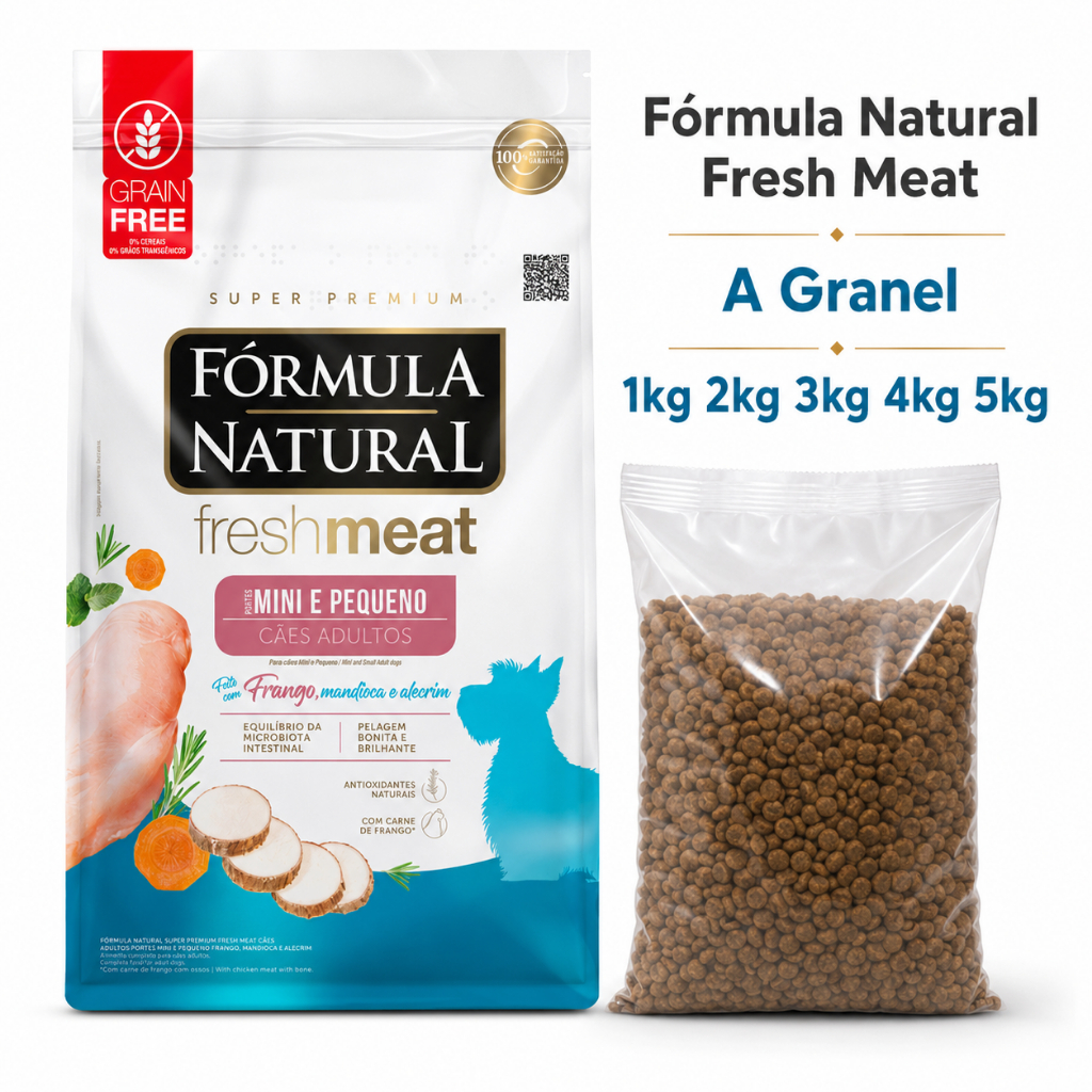 Fórmula Natural Fresh Meat Ração Para Cães Adultos Mini E Pequeno A Granel