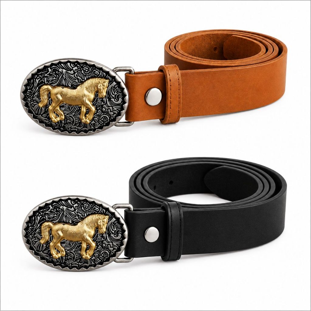 CINTO COUNTRY INFANTIL COM FIVELA CAVALO UNISSEX AJUSTÁVEL FESTA JUNINA SÃO JOÃO RODEIO PEÃO COWBOY