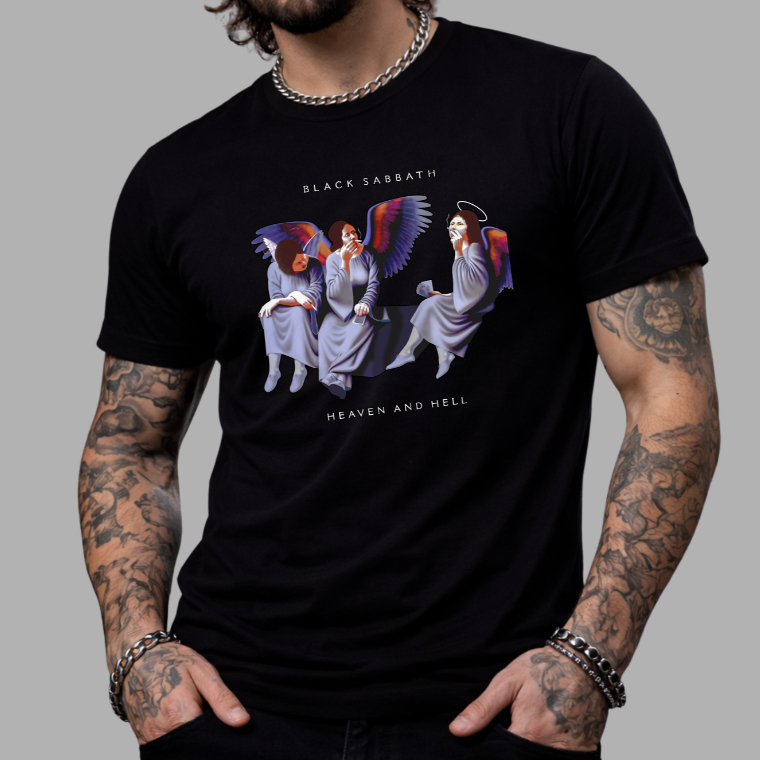 Camiseta Blacksabbath Banda de Rock Camisa Blusa Unissex Masculino Feminino Plus Size 100% Algodão