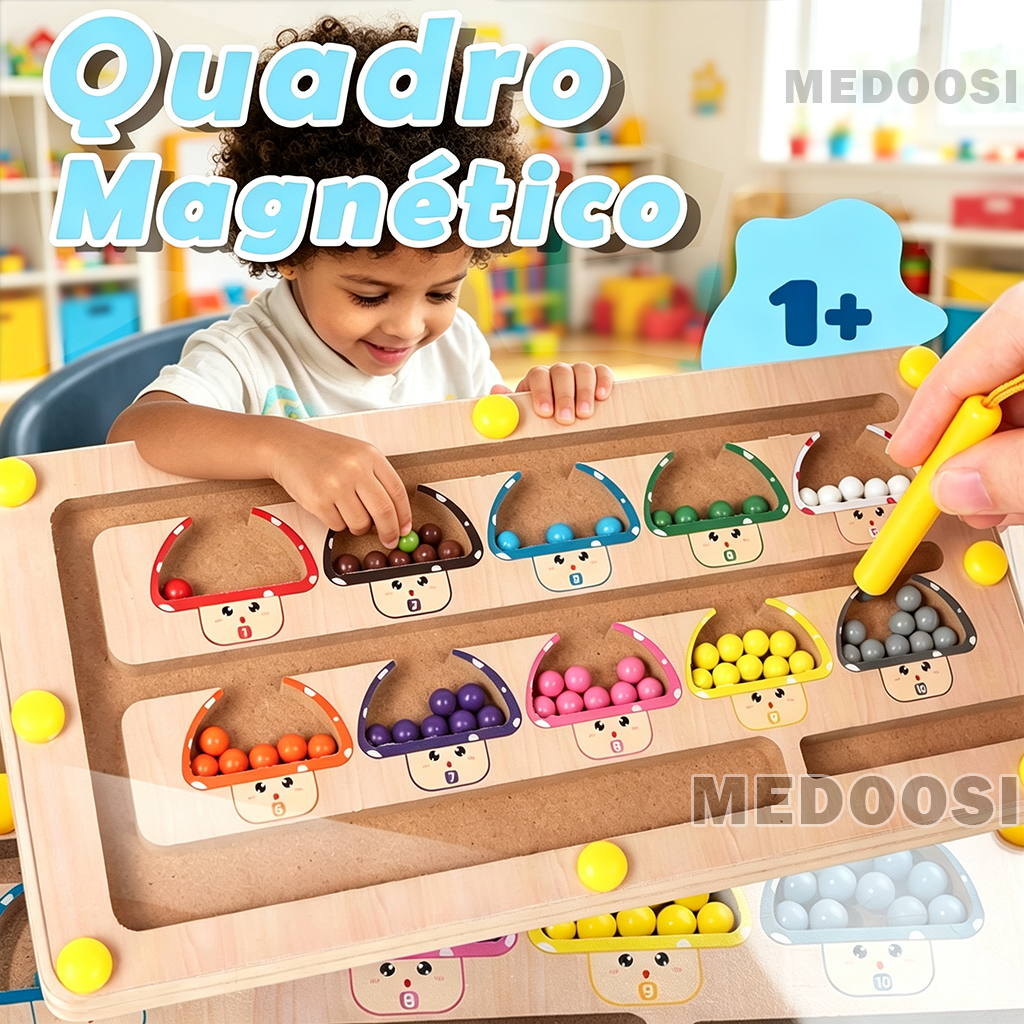 Montessori Jogos De Classificação De Cores Magnéticas Labirinto