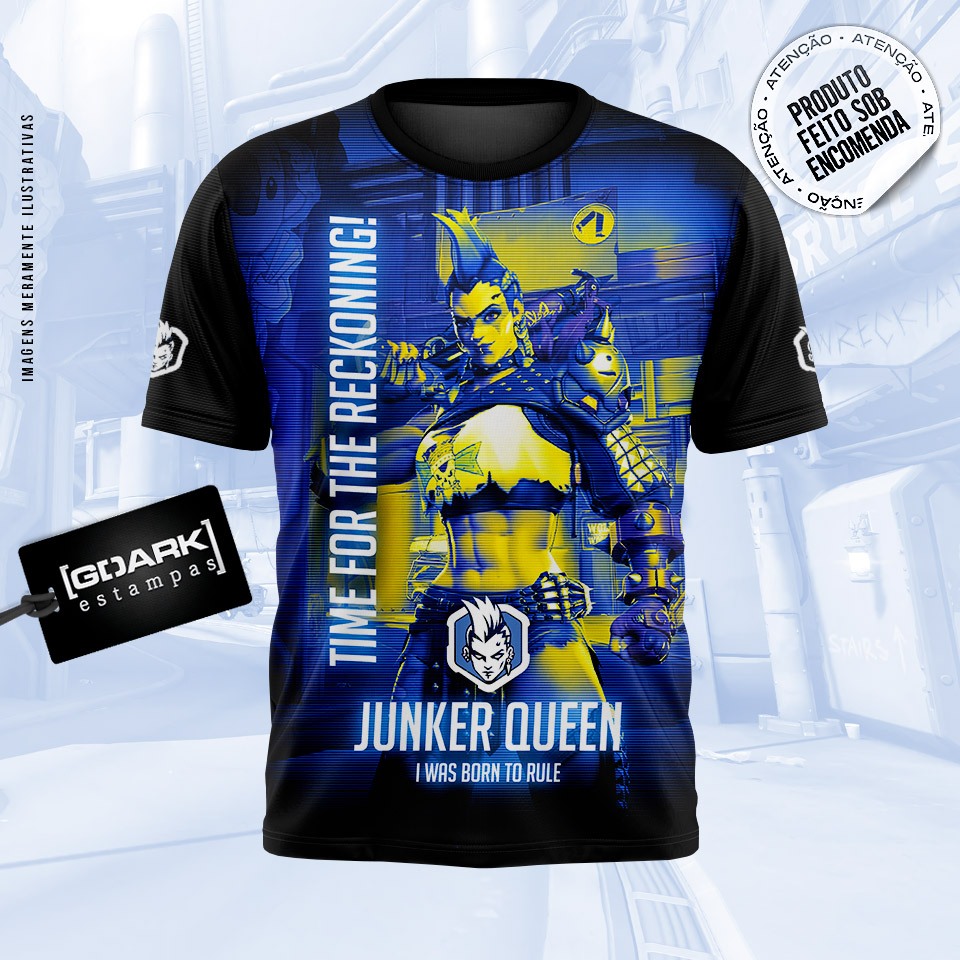 Camiseta Gamer Overwatch Junker Queen