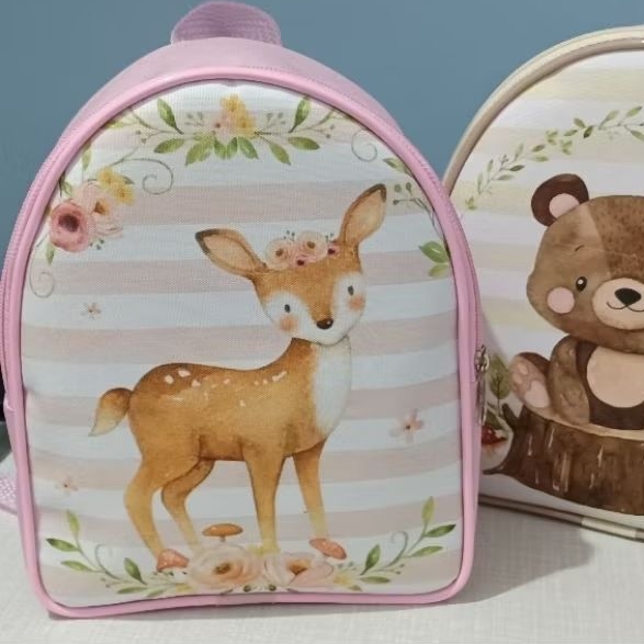 Kit Mochilas Personalizadas Bosque Encantado, animais... Lembrancinhas Personalizadas Aniversário e Eventos