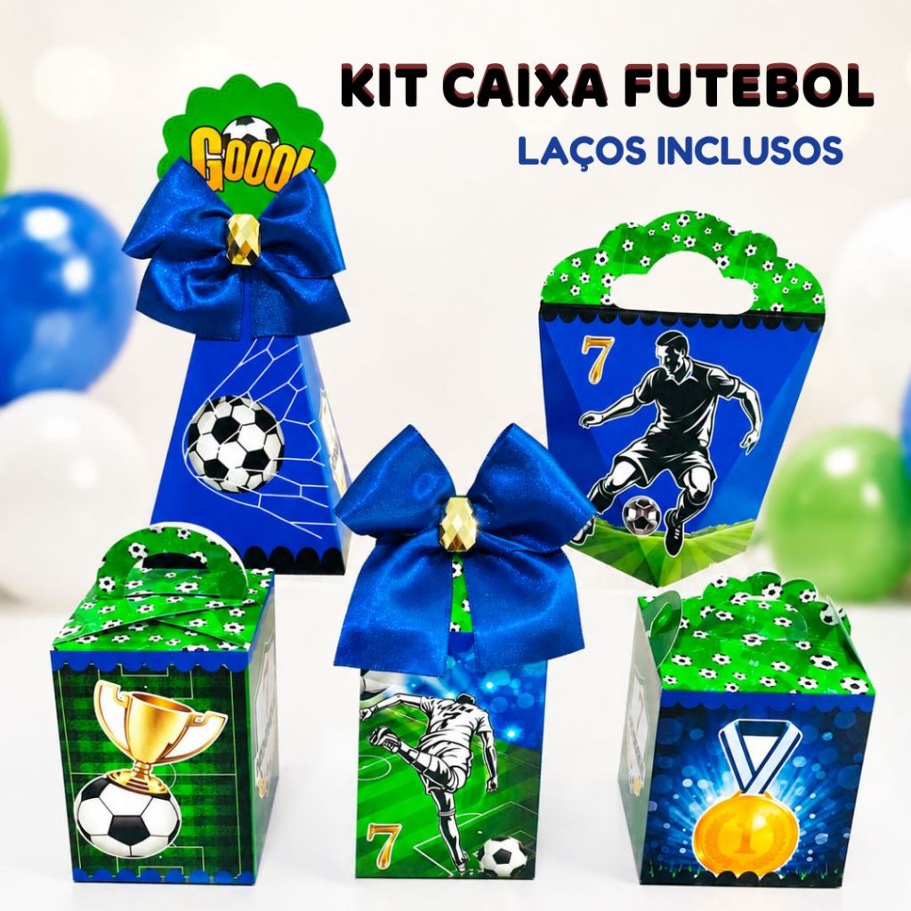 Kit Festa Futebol Caixinhas Personalizadas Lembrancinha Aniversário