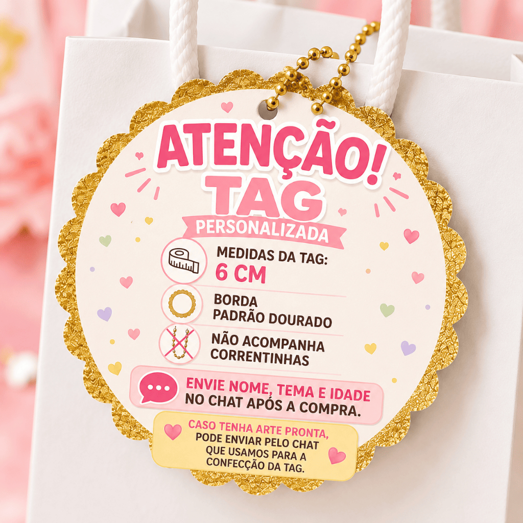 Tag Personalizada- Fazemos qualquer tema – Lembrancinha Infantil. Tag para festa de aniversário. Tag safari em lamicote.