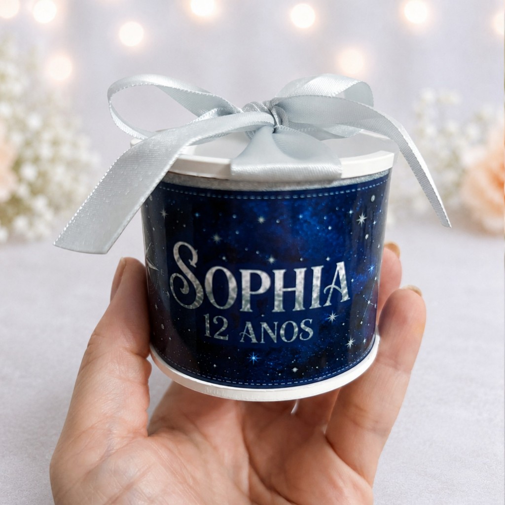 KIT TUBOLATA PERSONALIZADA 5X6 - CÉU ESTRELADO - LEMBRANCINHAS - ANIVERSÁRIO - FESTA INFANTIL - PERSONALIZADA