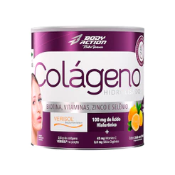 Colágeno Verisol Ácido Hialurônico Pote 200g Com Silício Orgânico e Biotina - Bodyaction