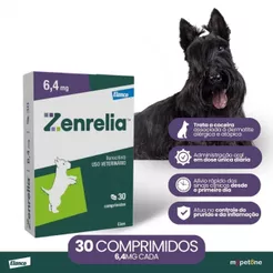 Zenrelia 6,4mg Dermatológico Elanco para Cães - 30 Comprimidos