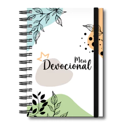 Caderneta Meu Devocional Planner Caderno de Anotações Minhas Orações 208 Páginas Capa Dura