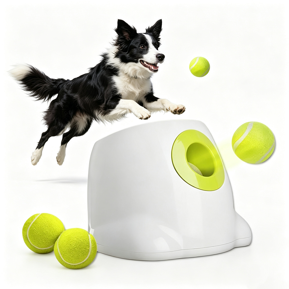 Newpet Máquina Lançadora De Bola De Cachorro Divertido Brinquedo Lançador Com Dispensador Automático Deleite