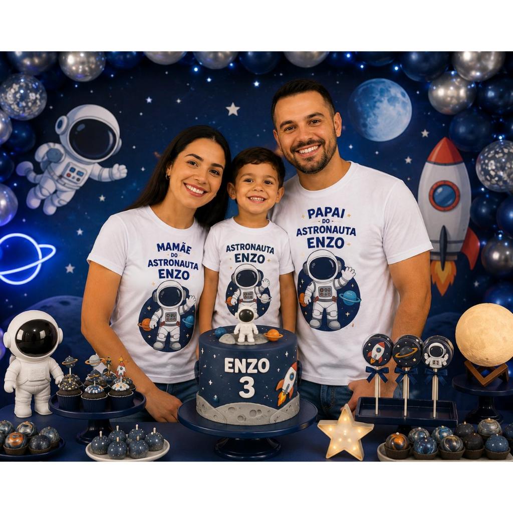 COMPRE 2 E LEVE 3! Kit com 3 camisetas personalizadas totalmente do seu jeito. fazemos qualquer tema