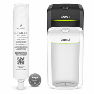 Refil Sayocon 1, 2 ou 3 Compatível Filtro de Agua Consul Cpc30 cpc30ab cpc30af cpc31 cpc31ab cpc31af