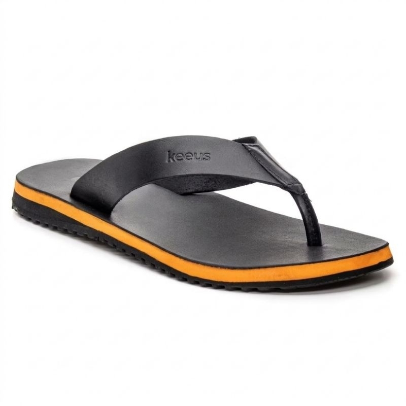 Chinelo confortável masculino em couro legítimo macio modelo toledo estiloso casual