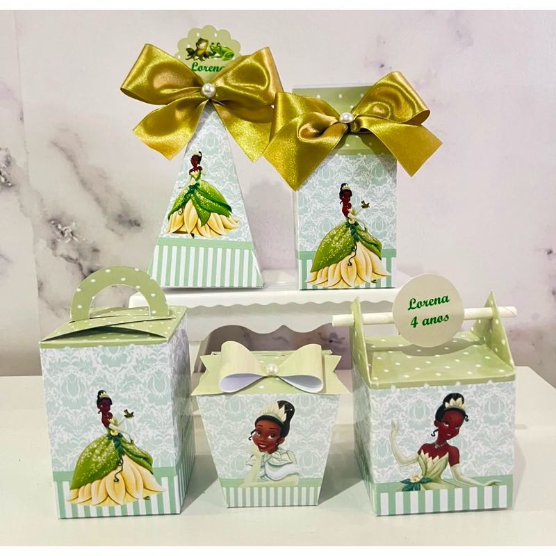 PEGUE E MONTE PRINCESA E O SAPO- KIT FESTA | CAIXINHA PERSONALIZADA | LEMBRANCINHA CASA ESCOLA | MESVERSÀRIO ANIVERSÀRIO