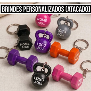 Chaveiro Academia – Halteres e Kettlebells Chaveiro Personalizado Academia Crossfit Box Halter Atacado Brindes Fitness