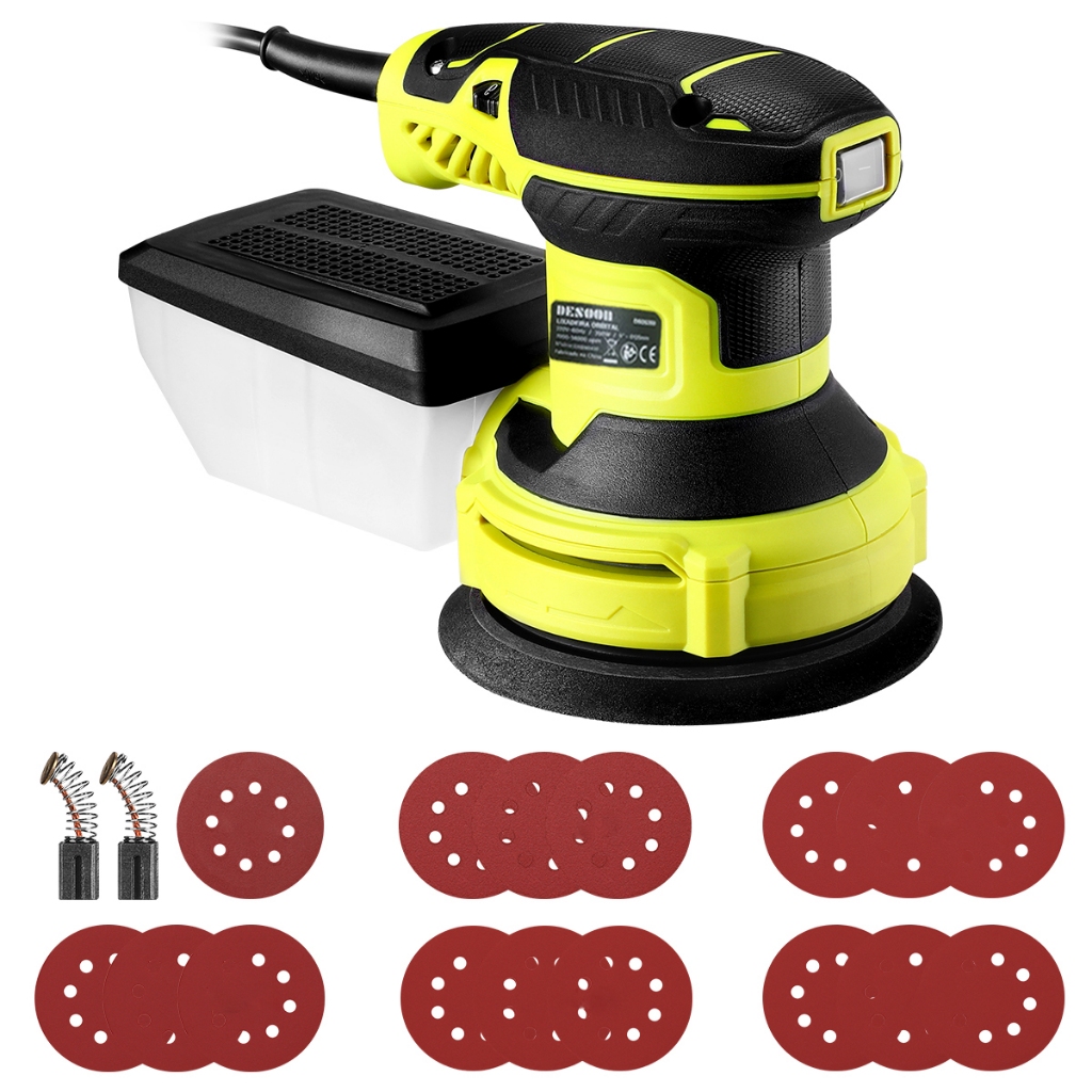 Lixadeira Eletrica Profissional 350w Para Madeira Gesso Parede127/220V Lixadeira Orbital Roto Desoon