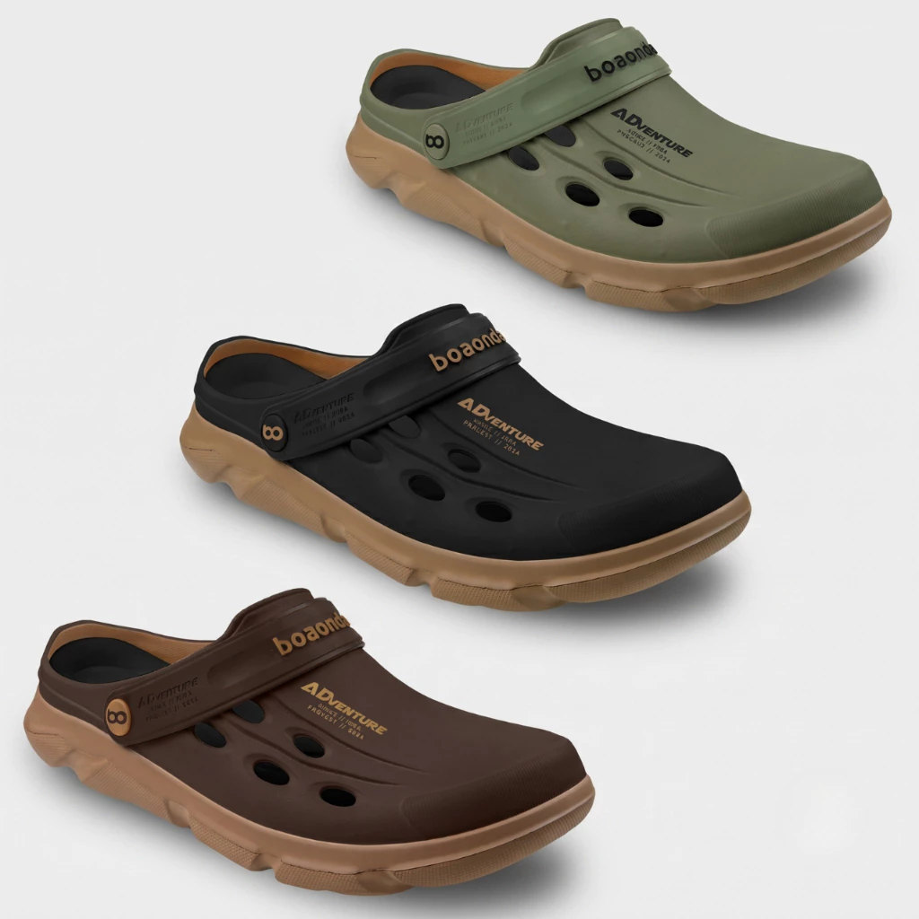 Chinelo Babuche Masculino Adventure Clog BoaOnda Pesca Super Leve Impermeável