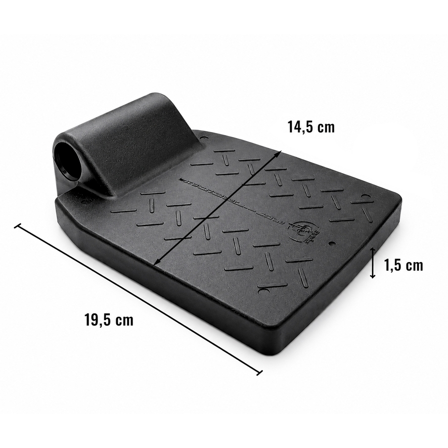 Apoio de Pé Pedal Lateral para Cadeira de Rodas Jaguaribe KIT (PAR) — imagem 2 de 2