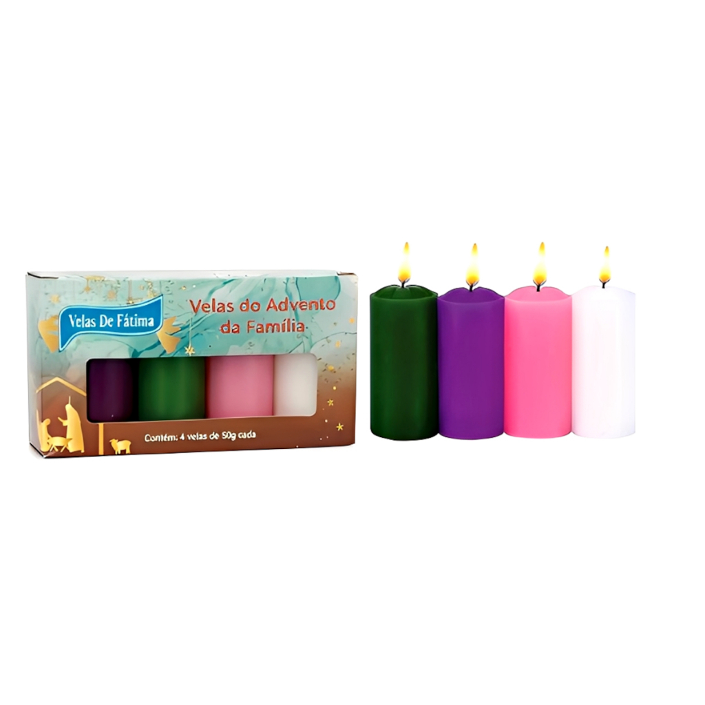 Vela Para Coroa do Advento Em Família - 4 velas