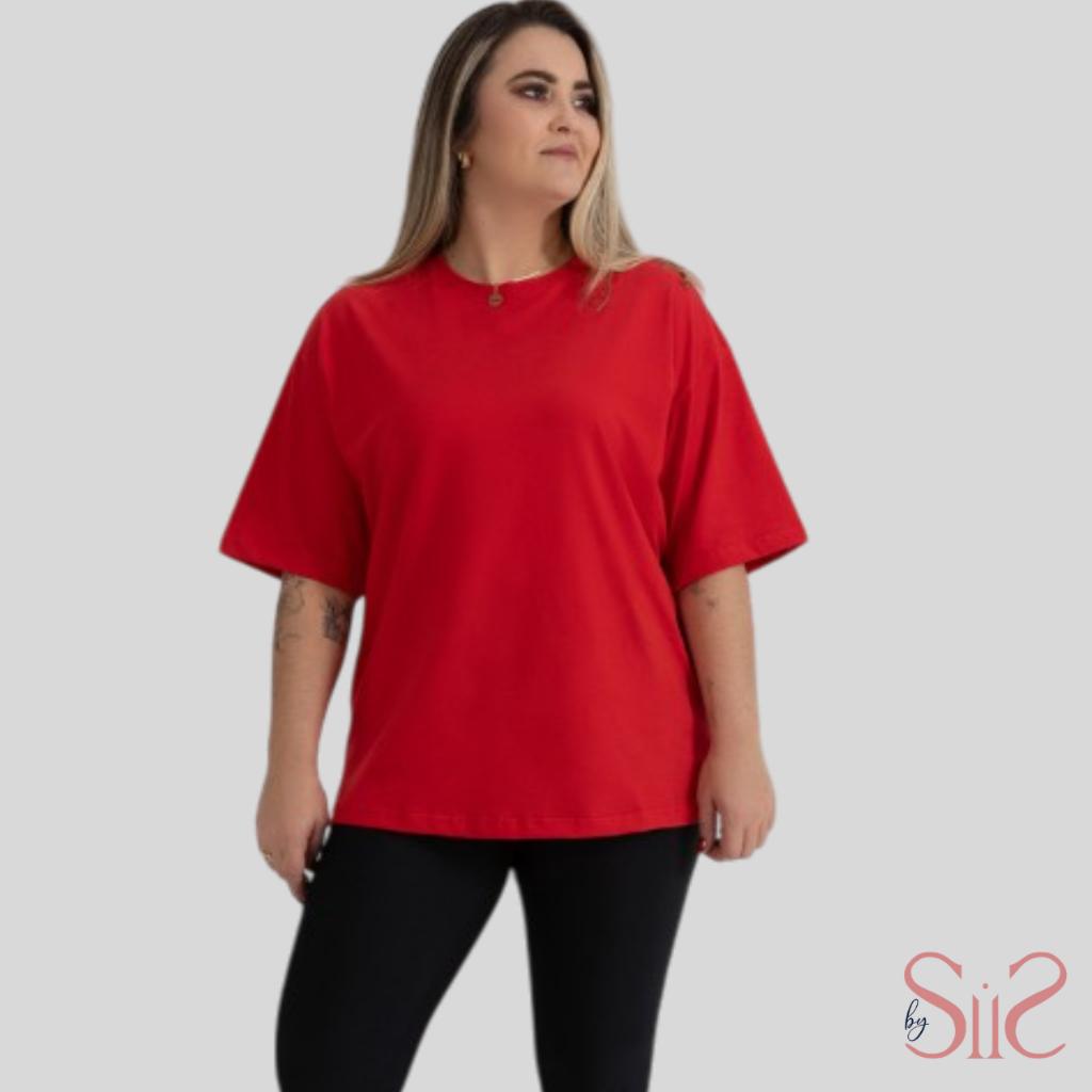 Blusa Malha Feminina 100% Algodão Básica Dia a Dia Pra Compor na Academia