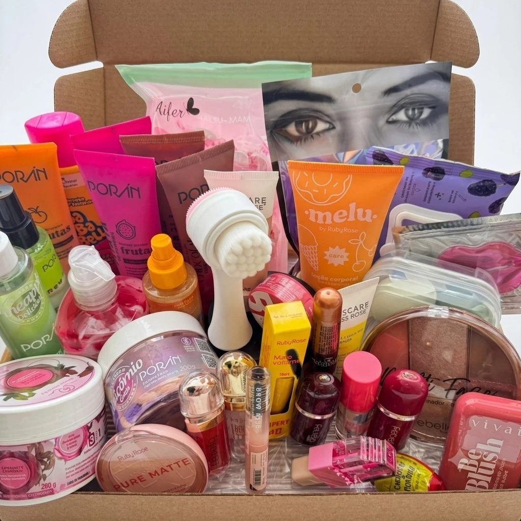 Kit Skin Care Autocuidado + Maquiagem Beleza Feminina Completo