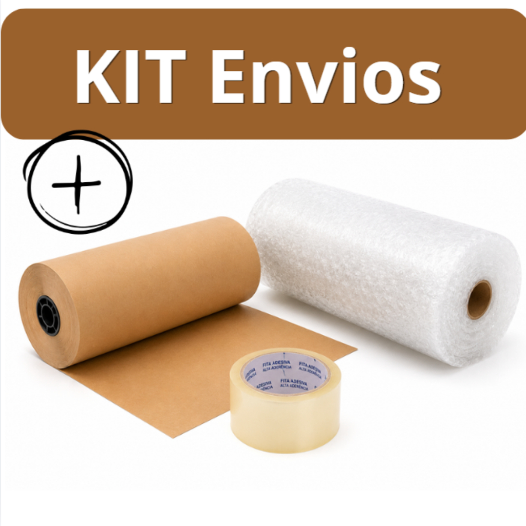 Plástico Bolha Bobina Papel Kraft e Fita Durex Bolha 43cm X 10 Metros  E-commerce 25 Micras Bolha Mudanças