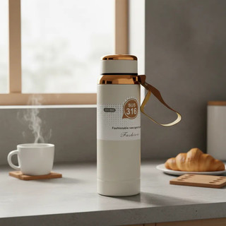 Garrafa Térmica Stan Vacuum Rosca Inox 1 Litro Ou 800ml.