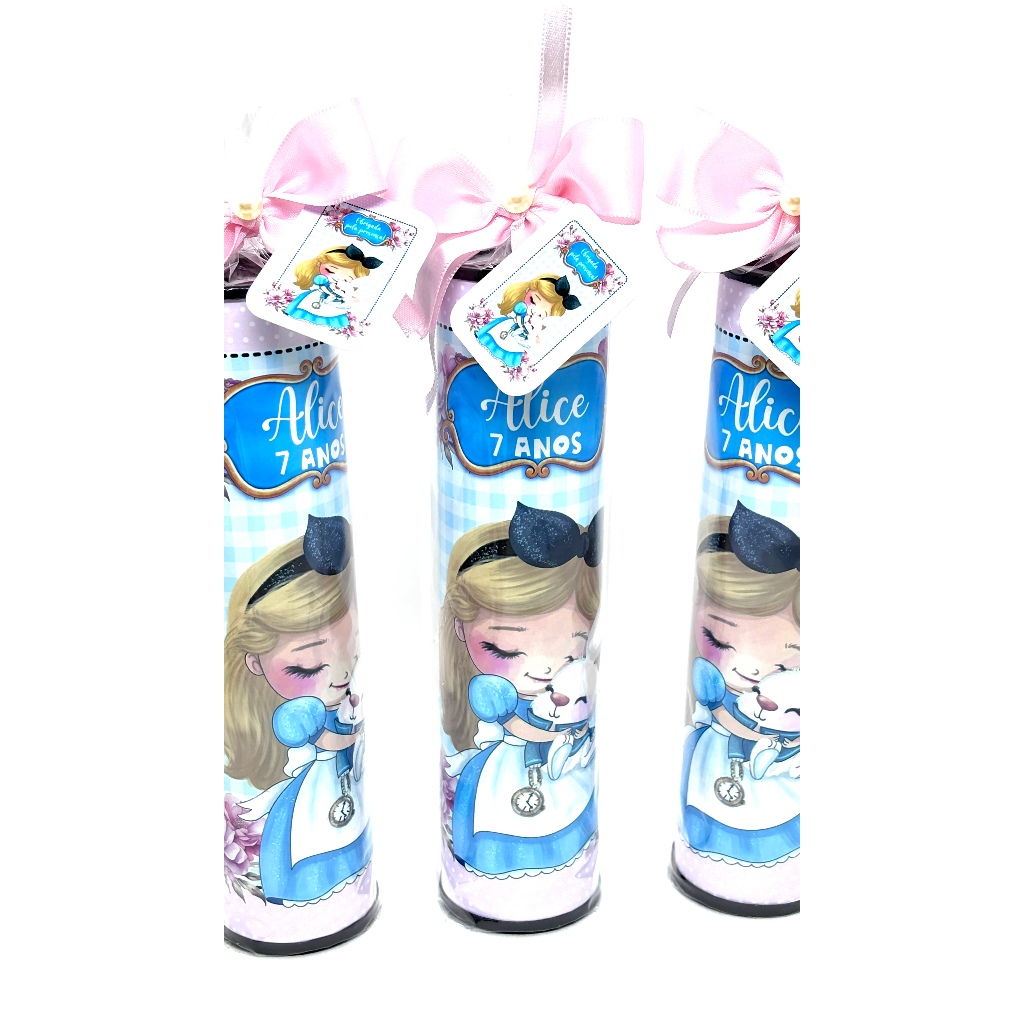Lembrancinha Personalizada Aniversário Festa Infantil Pega Varetas Alice no País das Maravilhas 20 unidades