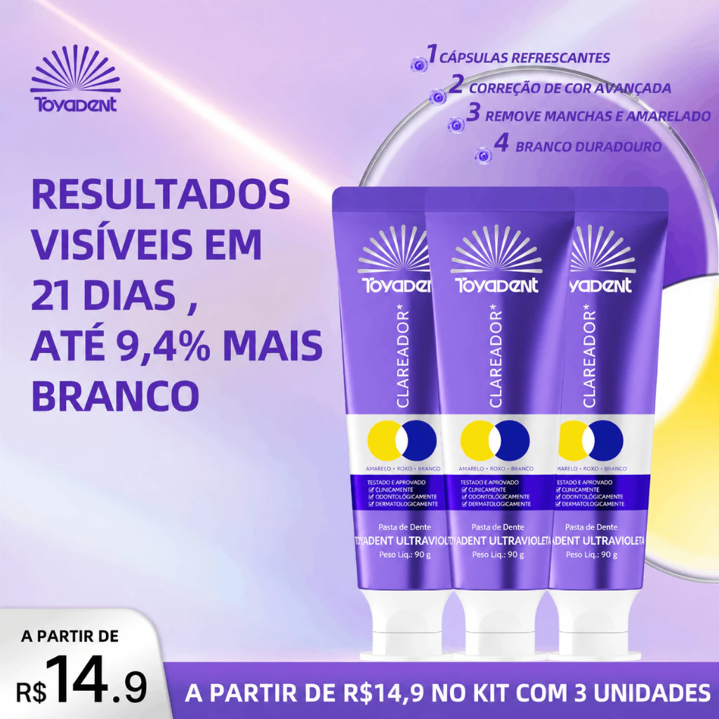 TOYADENT Pasta Espuma Muda de Cor, Refresca o Hálito, 90g — imagem 1