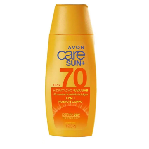 KIT AVON -CARE SUN PROTETOR SOLAR ROSTO E CORPO FPS70 120G - ESCOLHA
