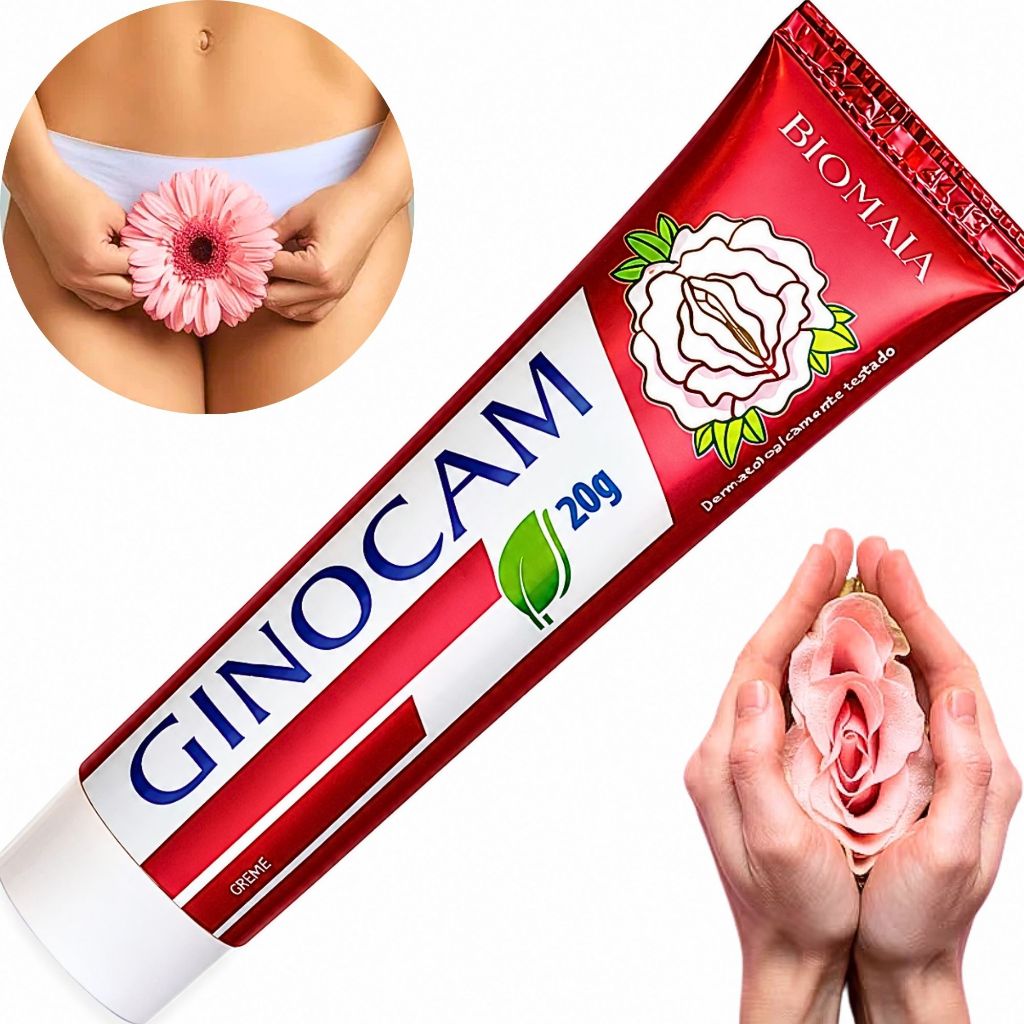 Pomada Intima Feminina odor incômodos Ginocam 20g para Higiene e Conforto