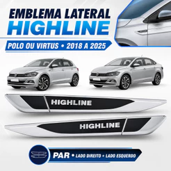 Emblema Lateral HIGHLINE Polo Virtus 2018 a 2025
