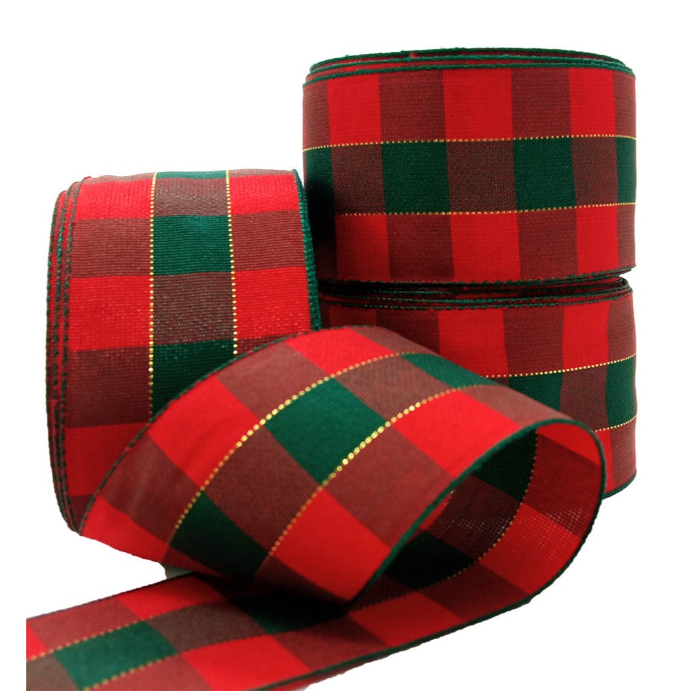 Fita de Natal Xadrez N9 Brilho Dourado - N9 - 10 Metros para Artesanato