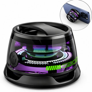 Caixa De Som LED Bluetooth magnético portátil atmosfera colorida RBG mini Speaker à prova…