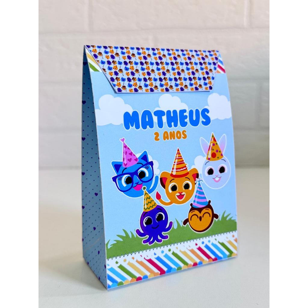 Caixinhas Personalizadas estilo Saquinho - Bolofofos | Lembrancinha de festa e aniversário | Sacolinha Surpresa