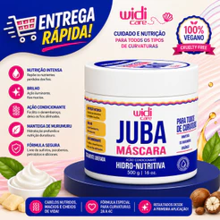 Máscara Juba - Hidro Nutritiva - Widi Care 500g Hidratação Nutrição Cachos Crespos