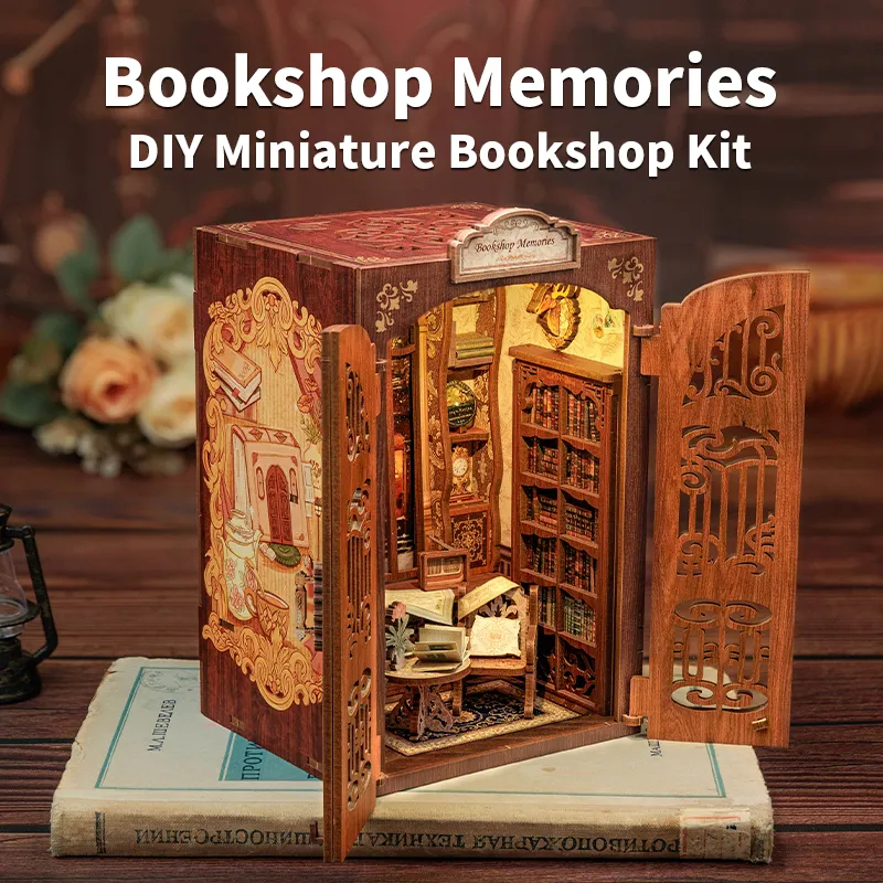 Kit Diy Book Nook - Mini Mundo - Livraria Das Memórias _ Parcelamento sem juros