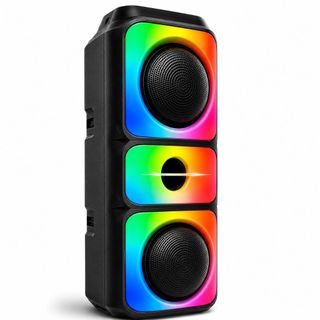 Caixa de Som Bluetooth Portátil Sem Fio Graves Potentes 50W TWS Festa Viagem Praia Piscina