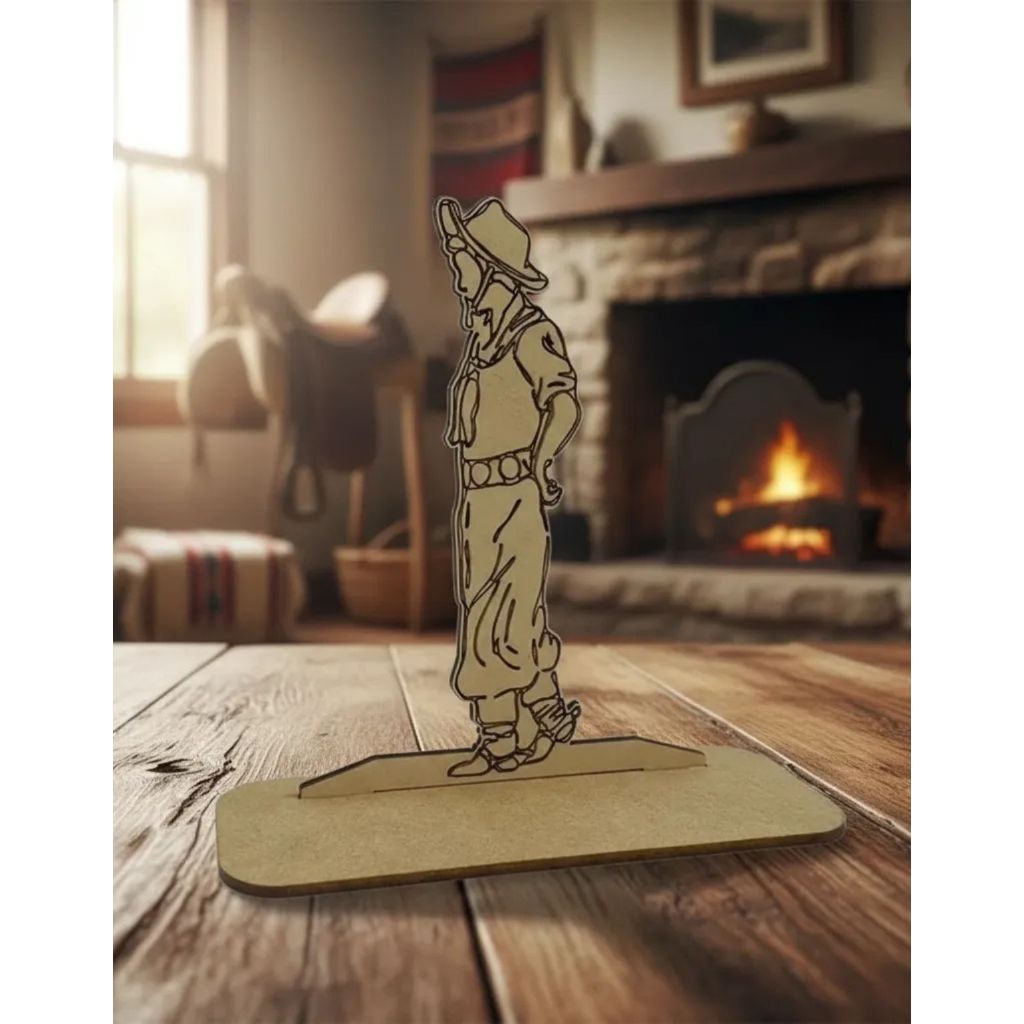 Troféu Silhueta Em Mdf Cultura E Tradição No Sul 8 Unidades 1449