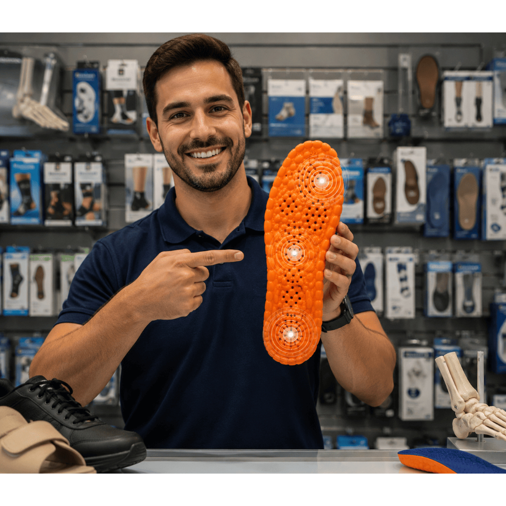 Palmilha GEL ORTOPÉDICA/massagem 4D Alivia Dores amortece impacto Ñ TROQUE O TENIS,TROQUE A PALMILHA
