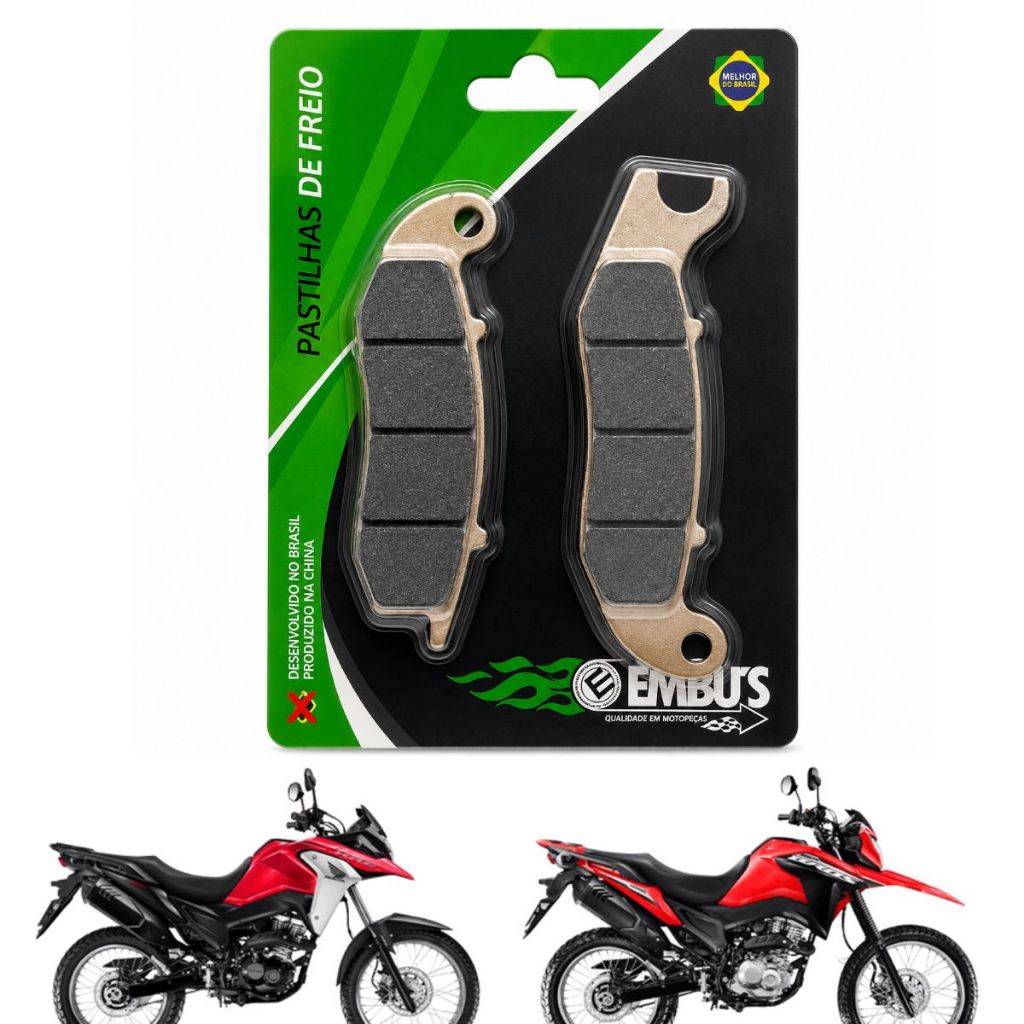 PASTILHA FREIO BROS 160 ABS 2025 2026 XRE 190 ABS 2025 2026 DIANTEIRO