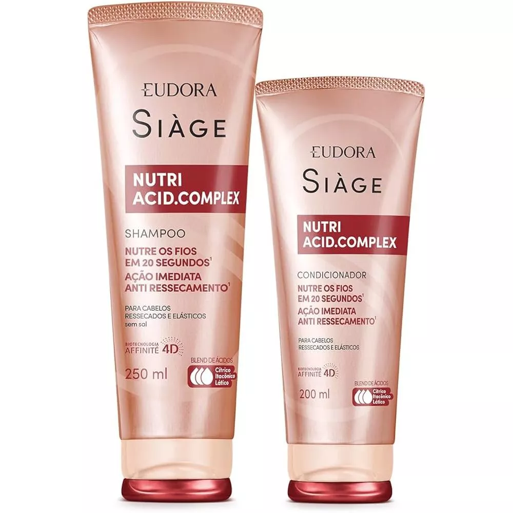 Kit Eudora Siàge Acid.Complex Shampoo 250ml + Condicionador 200ml — imagem 1