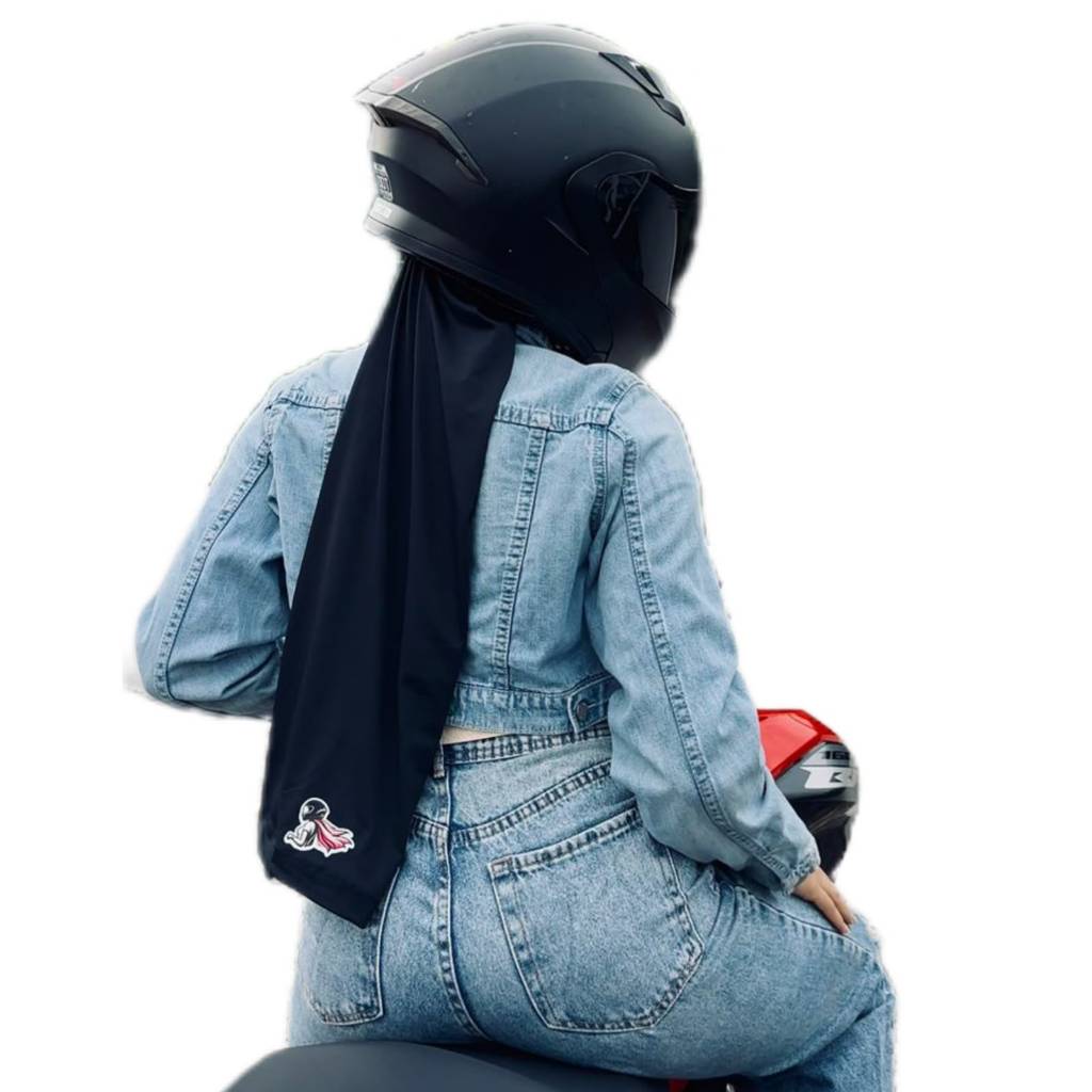 touca bandana tubular para capacete (bandana Rosaveloz)