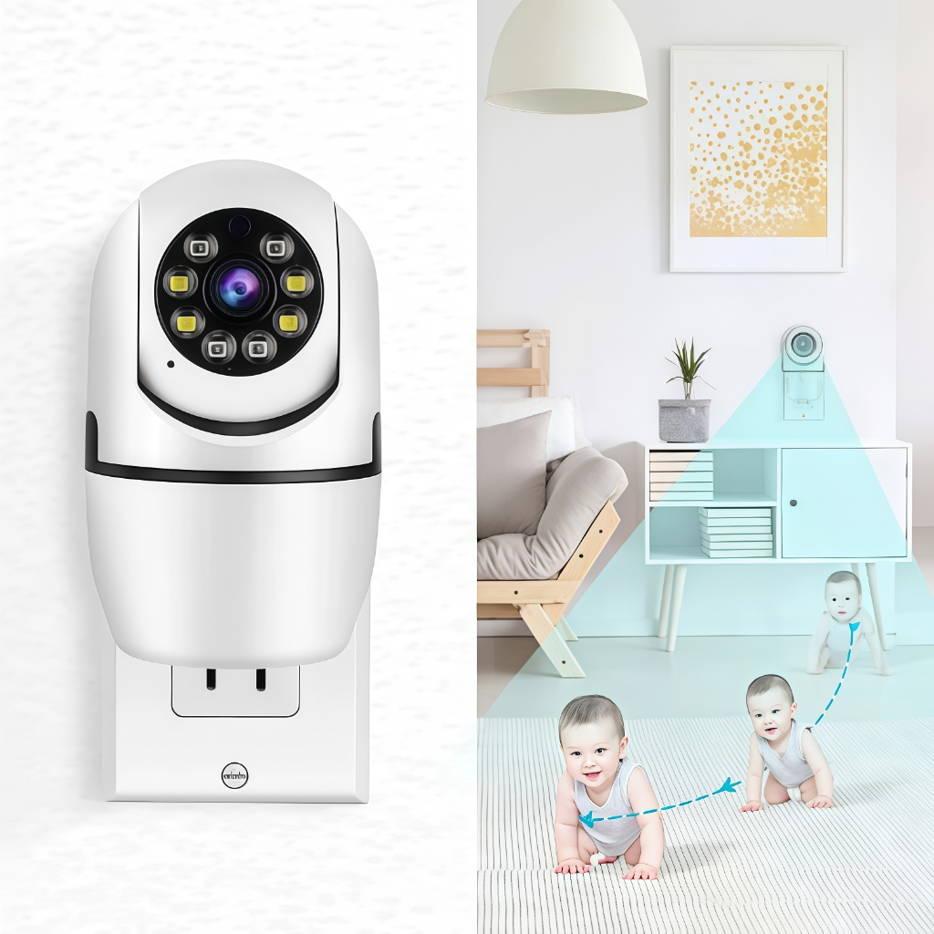 Câmera de Segurança HWN-AP03 Full HD Wifi Visão 360° e Noturna APP V360 Original Envio Imediato — imagem 2 de 2
