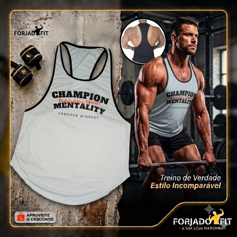 Camisa Regata Cavada Masculina Branca Academia Treino Musculação