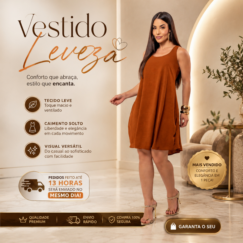 Vestido Feminino Soltinho Com Bolso Regata Gola Redonda Confortável Casual Moda Verão