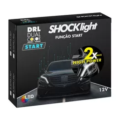 Fita Led Shocklight Dual Color 2 Estágios DRL/Pisca 45cm - 6000K/3000K - (SL-DC45)